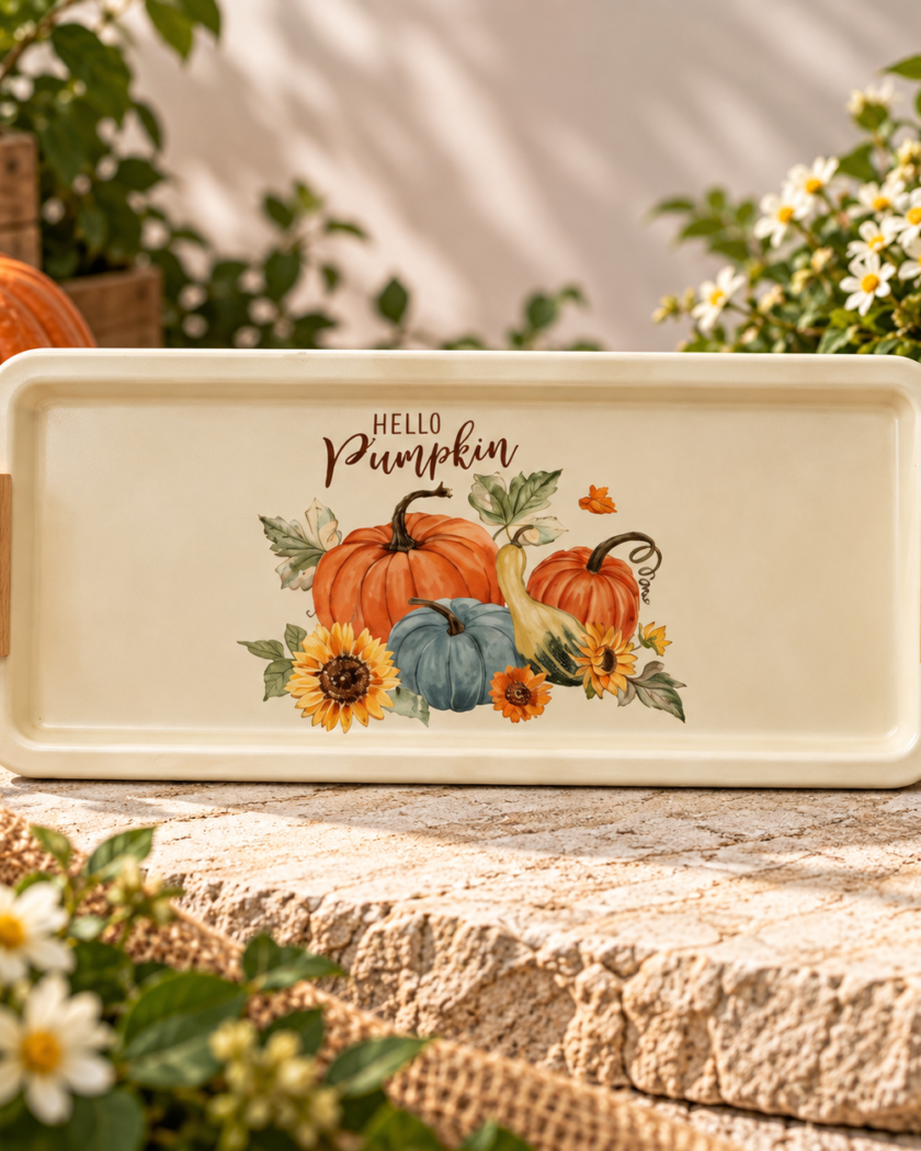 Hello Pumpkin őszi dekor tálca